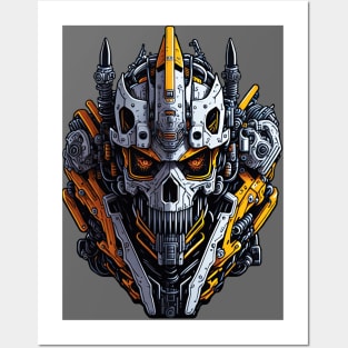 Mecha Skull S01 D76 Posters and Art